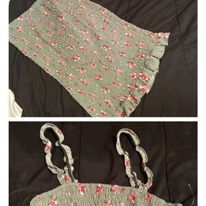 Floral Smocked Dress with Ruffle Details